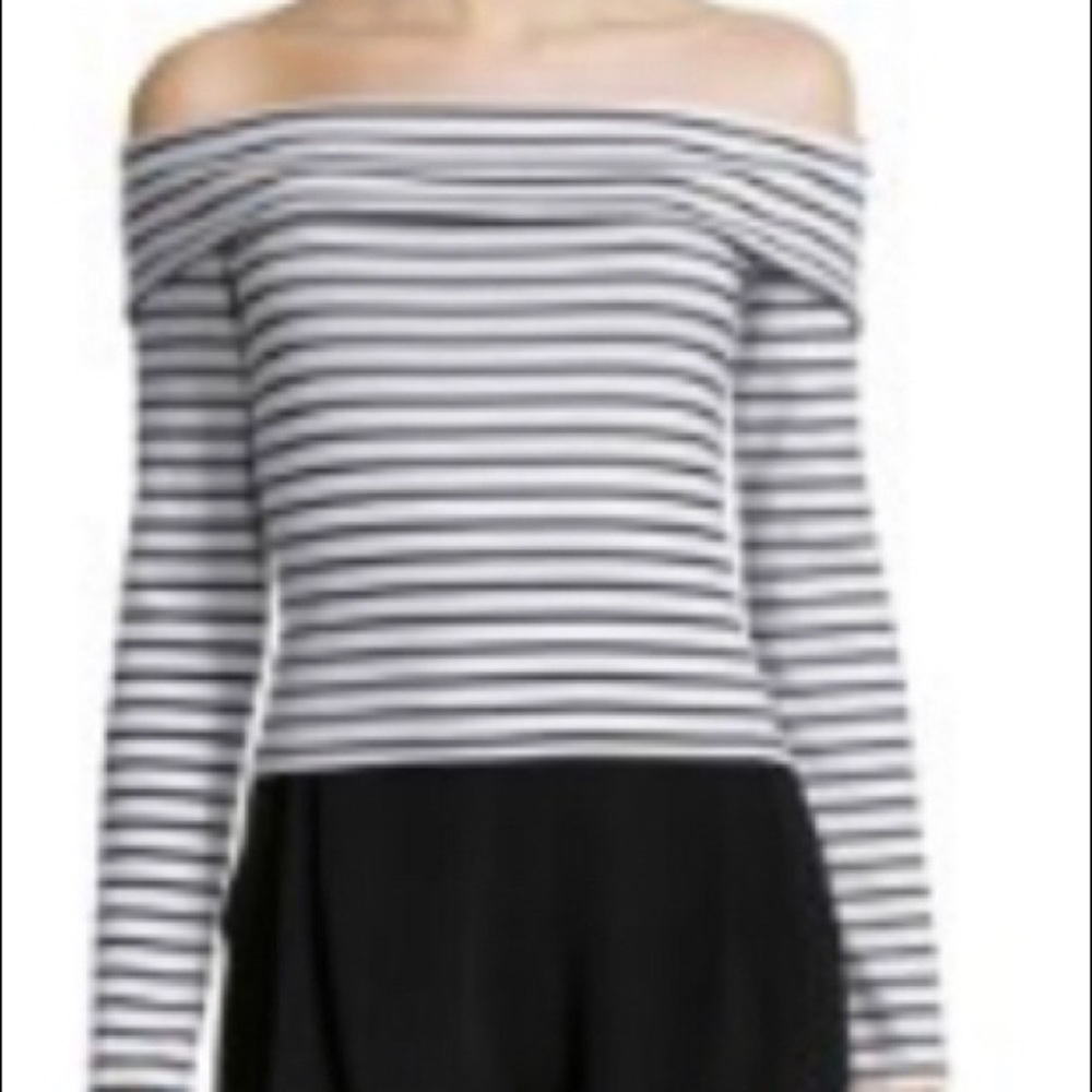 NWOT Derek Lam 10 Crosby Off the Shoulder Top XS